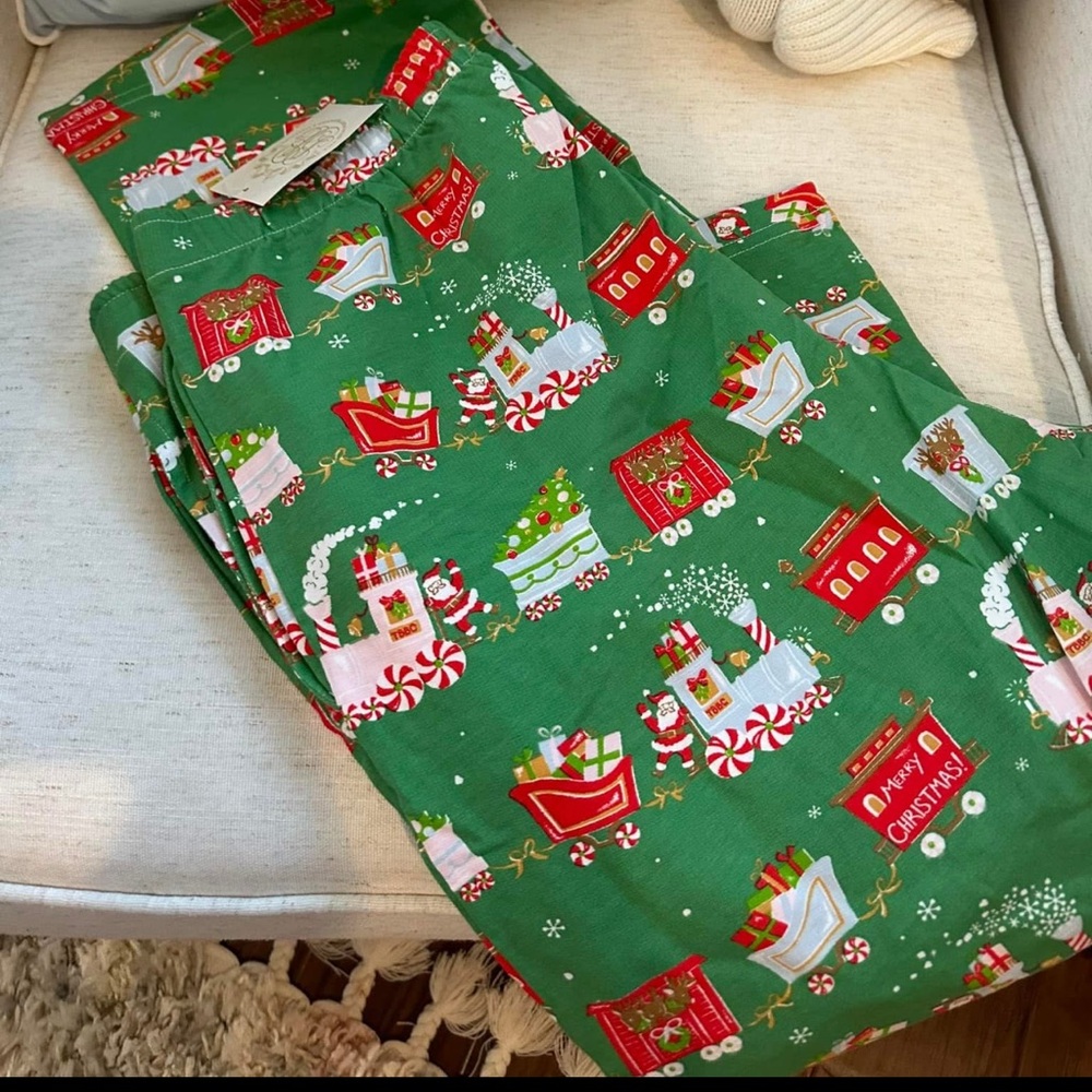 Festive Green Kids Pajamas